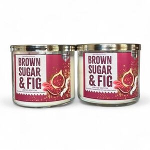 Bath & Body Works Brown Sugar & Fig Candles